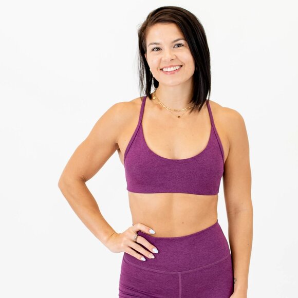 Sports bra, L, Heather purple - Picture 5 of 7